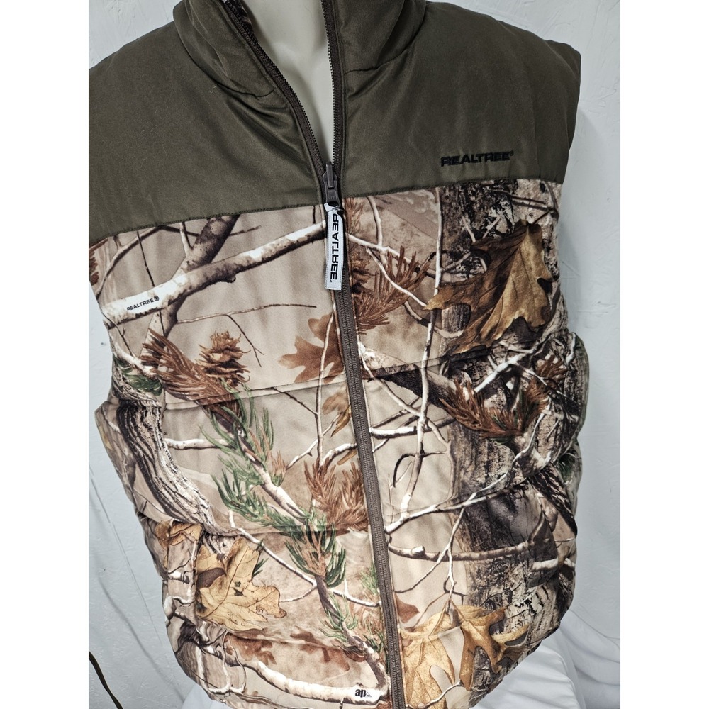 Realtree men's insulated full-zip hunting vest  Reversible‎ Size Large